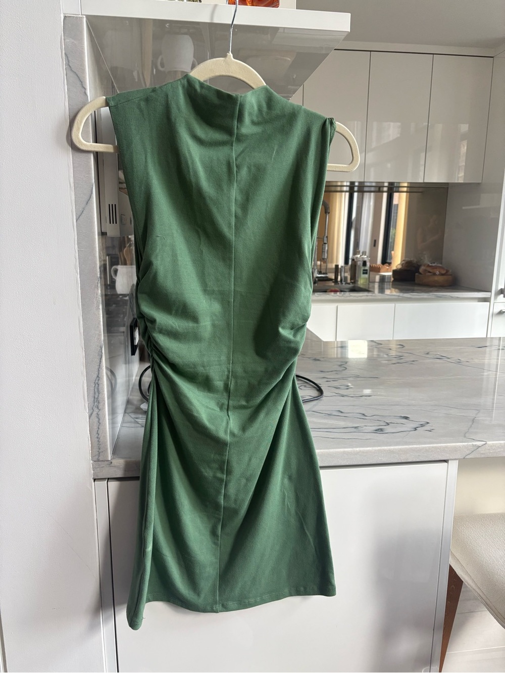 Reformation Green Ruched Women’s Dress - Picture 3 of 3